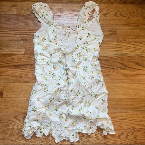 Free People Like A Lady Print Minidress size large - Picture 4 of 7
